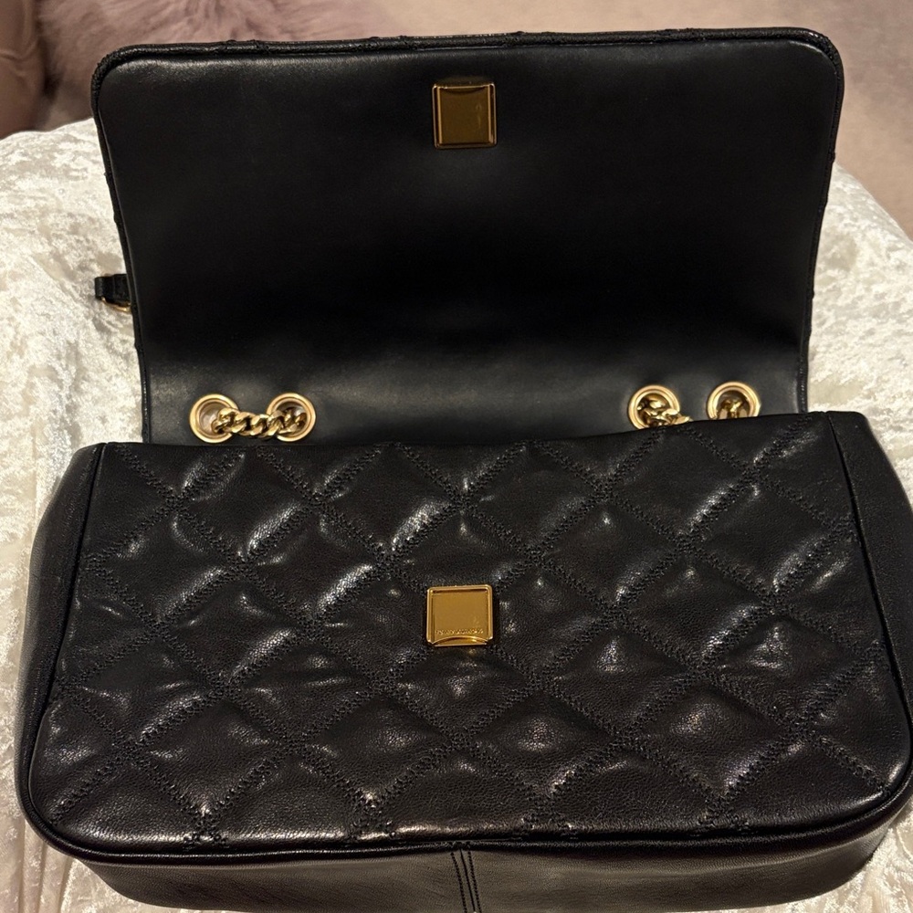 Tory Burch Black Quilted Leather Shoulder Bag- new - Picture 5 of 14